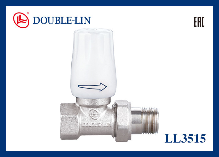 Straight Radiator Valve 145 psi from 0 ℃ to 120℃ Working Temperature BS2779 Thread