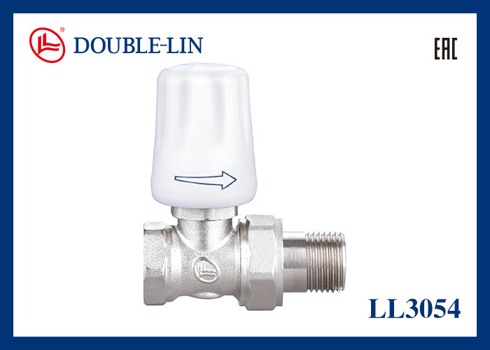 10 Bar Working Pressure 0℃ to 120℃ Working Temperature Straight Radiator Valve