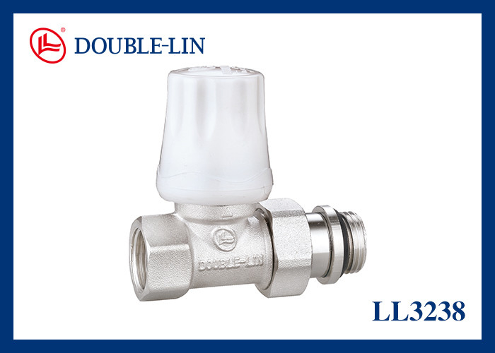 Straight Type Manual Radiator Valve BS2779 Thread 32℉ to 248℉ Working Temperature