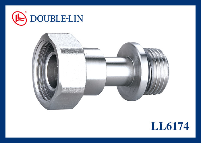 Polished Chrome Plated  Brass Self-Sealing Extension Size F3/4"×M1/2"  F1"×M3/4"