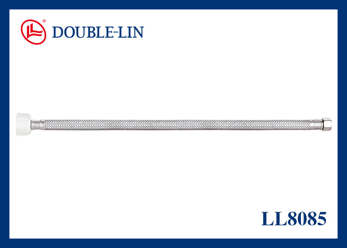 Plastic Brass Nut Coloured Stainless Steel Braided Hose 10CM To 200CM Length F7/8" * M3/8" Easy To Instal