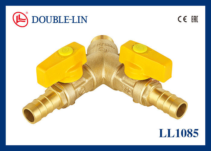 Male X Double Hose Connector HPB 57-3 Two Way Gas Valve
