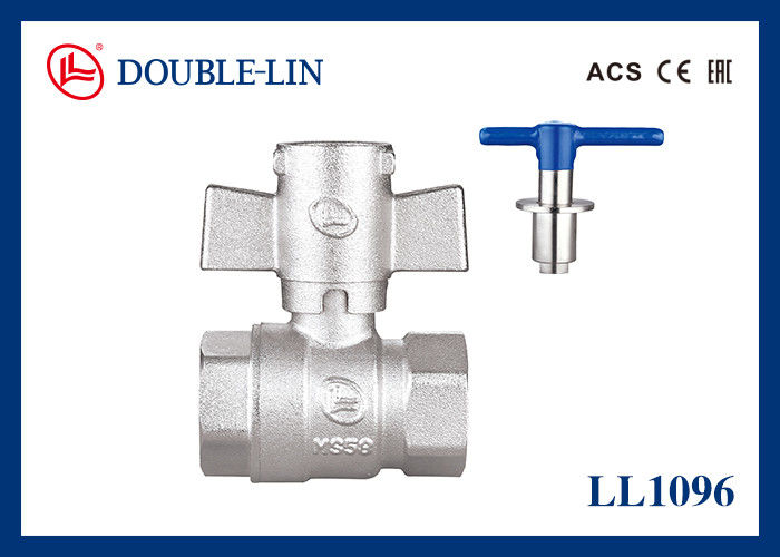 1/2 &quot; To 1 &quot;  Female X Female 25 Bar Lockable Type Brass Ball Valve