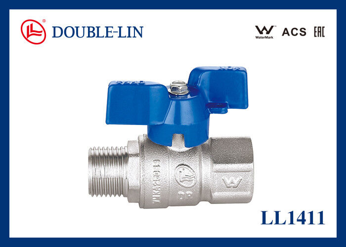 Male X Female Long Thread 1/2" DZR Brass Ball Valves