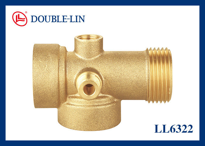 Female X Female X Female X Male X Male 1" 5 Way Brass Connector