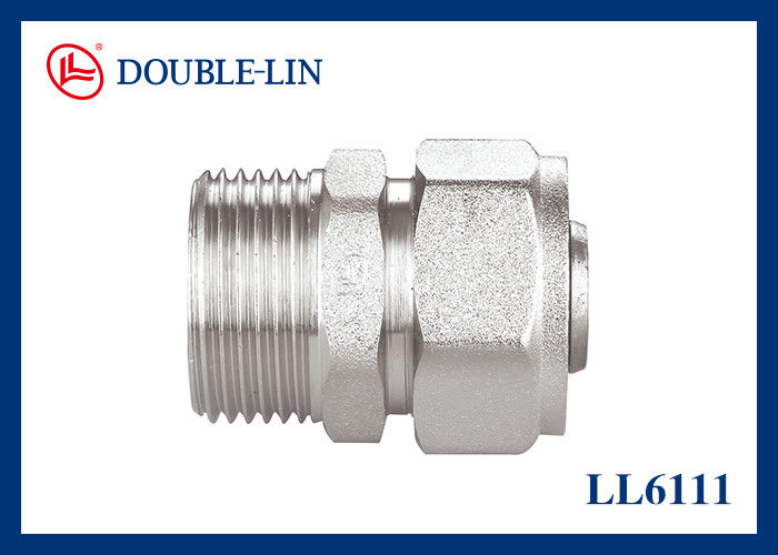Male Straight Union Brass Compression Fittings