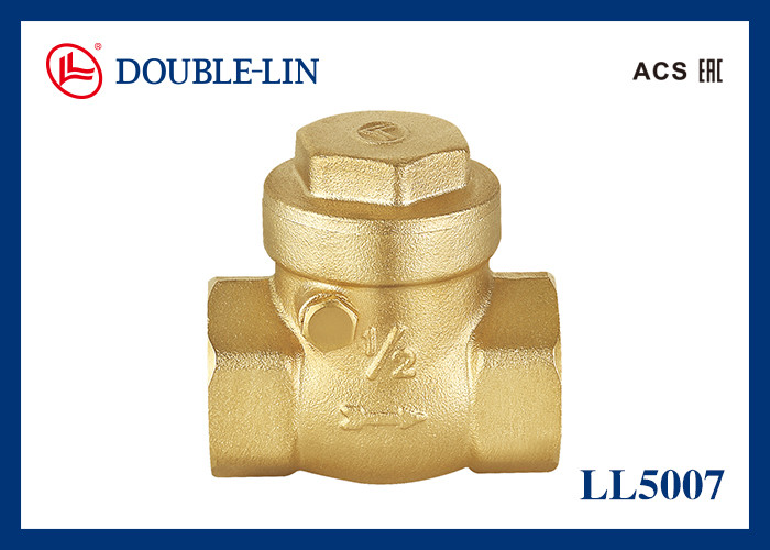 Brass Swing Check Valve 1/2" to 4" ISO228 Thread 232 psi