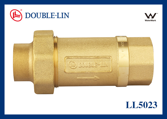Threaded Dual Check Valve Brass Dual Check Valve DIN259 Thread, 16 Bar, -10℃ to 120℃
